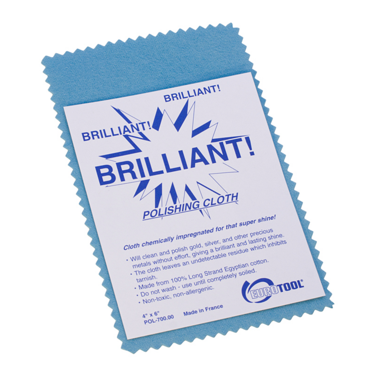 Chiffon de polissage pour bijoux « Brilliant » – 10 x 15 cm