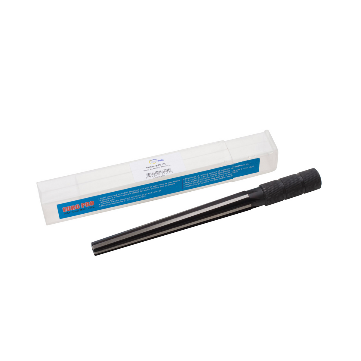 Professional Wax Reaming Mandrel – 9" Carbon Steel