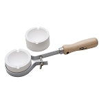 12" Crucible Holder W/ 2 Crucibles